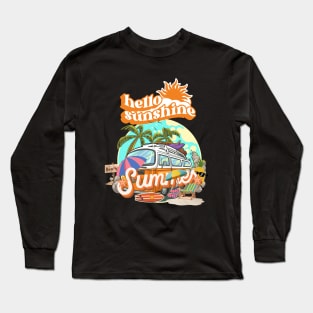 hello sunshine: summer Long Sleeve T-Shirt